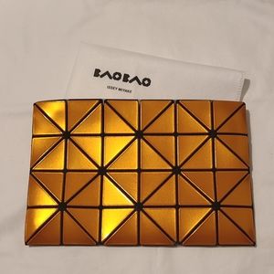 Bao Bao Issey Miyake Lucent Metallic Flat Pouch - Orange